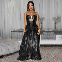 Sexy Sling Hollow Out Maxi Dress BY-7523