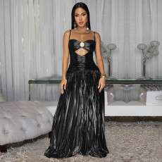 Sexy Sling Hollow Out Maxi Dress BY-7523