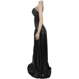 Sexy Sling Hollow Out Maxi Dress BY-7523