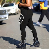 Halloween Skull Print Jeans GXJF-23707