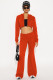 Casual Hooded Solid Color Two Piece Pants Set YD-8828