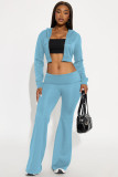 Casual Hooded Solid Color Two Piece Pants Set YD-8828