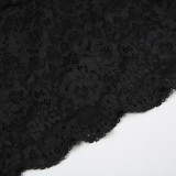 Mesh Lace See Through Sling Mini Dress GPKJ-MR27550