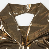 Sleeveless Halterneck Backless Mini Dress GPKJ-MR26552