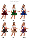 Halloween Plus Size Off Shoulder Color Block Mini Dress GMMD-31643