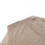 Solid Color Long Sleeve T Shirt SUM-YY23649SK