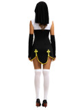 Halloween Sleeveless Color Block Mini Dress GMMD-894