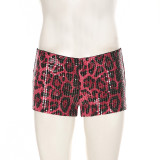 Leopard Print Sequin Short GPKJ-MRWJP25521