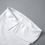 Solid Color Wrap Chest Tops GSZM-D24TP162