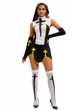 Halloween Sleeveless Color Block Mini Dress GMMD-894