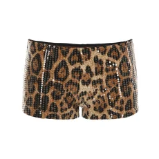 Leopard Print Sequin Short GPKJ-MRWJP25521
