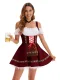 Halloween Plus Size Off Shoulder Color Block Mini Dress GMMD-31643