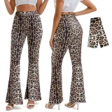 Color-blocked Printed Flared Pants + Headscarf GMMD-24666