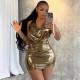 Sleeveless Halterneck Backless Mini Dress GPKJ-MR26552