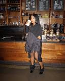 Long Sleeve Patchwork Hooded Long Dress LSL-6191