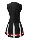 Print Sleeveless Contrast Color Mini Dress GMMD-21275
