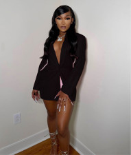 Backless Long Sleeve Blazer Coats FYWF-YW0638