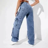Fashion Loose Washed Jeans GSYI-30015