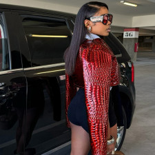 Solid Color Long Sleeve Solid Coats XEF-K24C53507