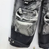 Gradient Color Casual Loose Jeans GSYI-3211