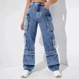 Fashion Loose Washed Jeans GSYI-30015