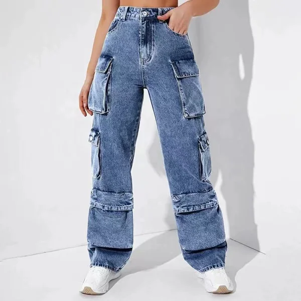 Fashion Loose Washed Jeans GSYI-30015