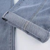 Fashion Contrast Color Micro Flare Jeans GSYI-6002