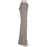 Casual Retro Micro Flare Jeans GMWF-28965