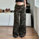 Fashion Camouflage Print Loose Jeans GMWF-98629