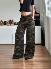 Fashion Camouflage Print Loose Jeans GMWF-98629