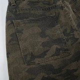 Fashion Camouflage Print Loose Jeans GMWF-98629