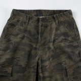 Fashion Camouflage Print Loose Jeans GMWF-98629