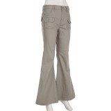 Casual Retro Micro Flare Jeans GMWF-28965