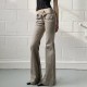 Casual Retro Micro Flare Jeans GMWF-28965
