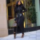 Long Sleeve Zipper Cardigan Maxi Dress LSD-2547