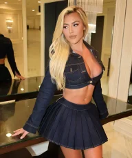 Retro Long-Sleeve Jacket and Denim Skirt Set XMCS-8429