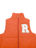 Print Sleeveless Zipper Warm Vest Jackets YH-9007