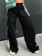 Fashion Print Patchwork Sport Pants YH-5297