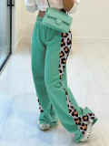Fashion Print Patchwork Sport Pants YH-5297
