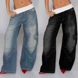 Fashion Loose Denim Straight Jeans LSD-2549