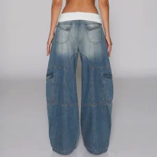 Fashion Loose Denim Straight Jeans LSD-2549