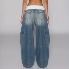 Fashion Loose Denim Straight Jeans LSD-2549