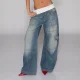 Fashion Loose Denim Straight Jeans LSD-2549