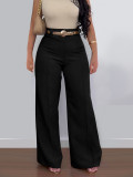 Solid Color Wide Leg Pants ONY-391258