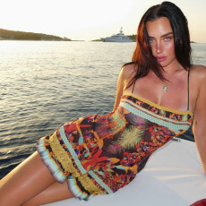 Sexy Print Sling Backless Mini Dress GSLF-K25D77628