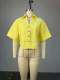 Solid Color Short Sleeve Short Shirt GCNE-73077