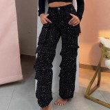 Plus Size Hot Drill Fashion Lpose Straight Jeans ORY-5276