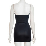 Halloween Sexy Color Block Tube Top Bodycon Dress MXBF-J25DS302