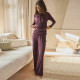 Long Sleeve Solid Color Two Piece Pants Set MXBF-J25ST267