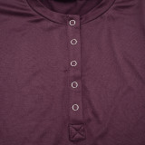 Long Sleeve Solid Color Two Piece Pants Set MXBF-J25ST267